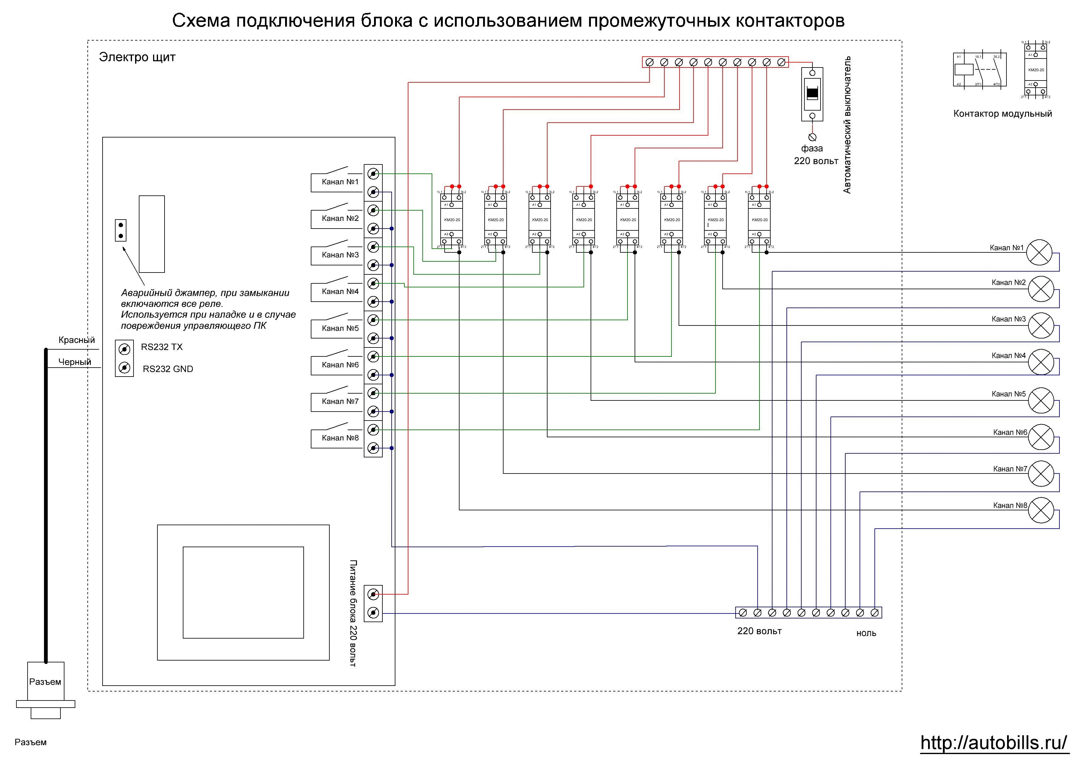 Подключение flx 4 AFE - Блок управления силовыми нагрузками для установки на DIN рейку(БУСН-8 Б/К)