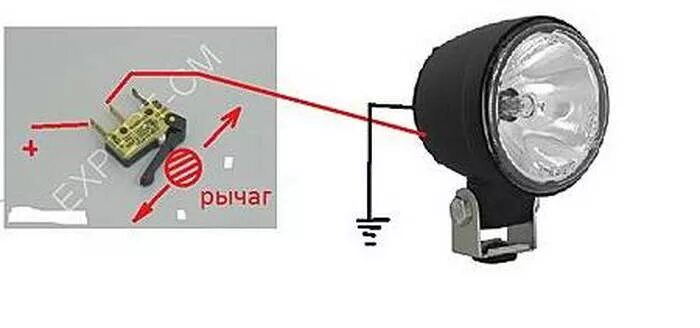 Подключение фонаря заднего хода камаз Подключение фары заднего хода на квадроцикл своими руками