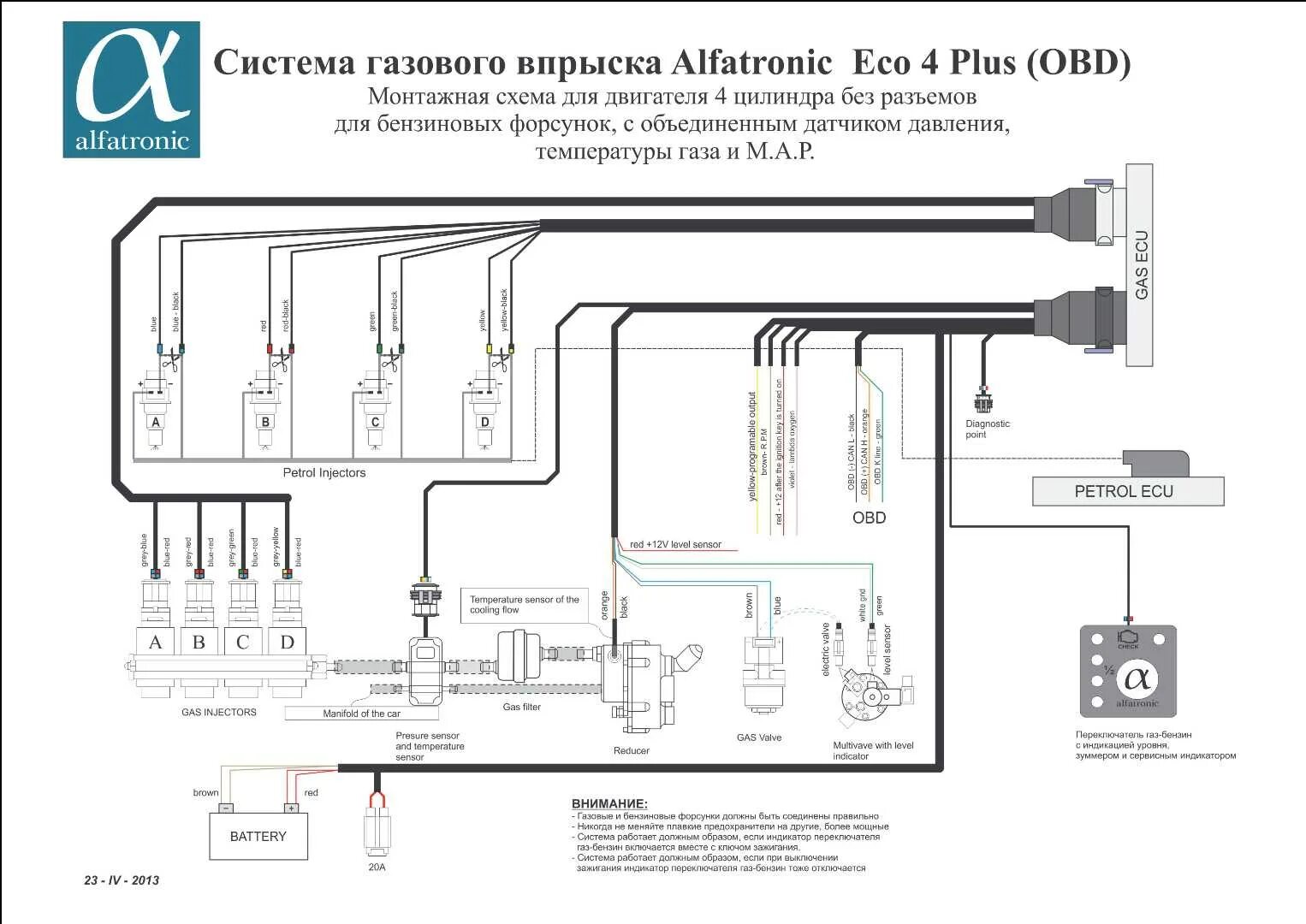 Подключение форсунок гбо 4 Порядок подключения форсунок