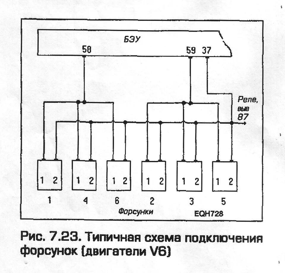 Подключение форсунок ваз 2114 схема Эл.схемы. - Ford Scorpio I, 2 л, 1993 года электроника DRIVE2