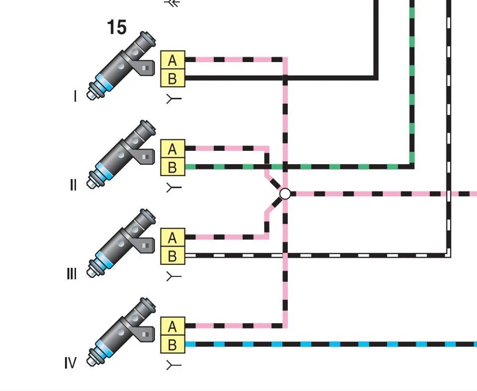 Подключение форсунок ваз 2114 схема Самара же. Как почистил форсунки. - Lada 2114, 1,5 л, 2004 года своими руками DR