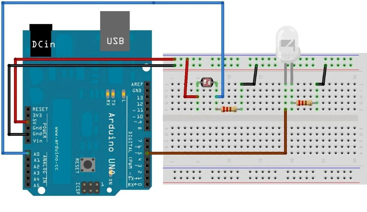 Подключение фото резистора LDR with Arduino - Hardware - Arduino Forum