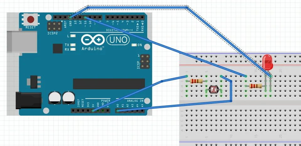 Подключение фото резистора arduino uno - Photoresistor is not working, is there something wrong in the code