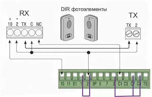 Подключение фотоэлементов к двигателю Came BX-243 + DIR10: ворота открываются и не закрываются ВОРОТА ФОРУМ