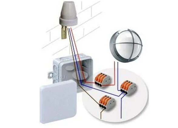 Подключение фотореле к лампочке Как подключить фотореле для уличного освещения к фонарю