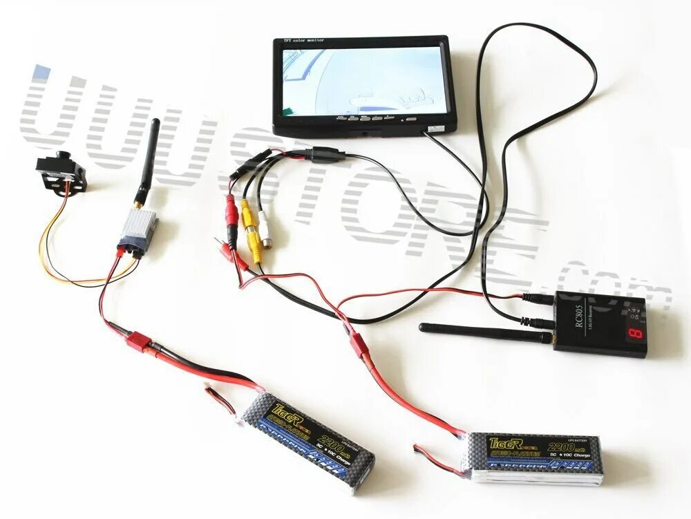 Подключение fpv камеры Пусковые комплекты FPV 5,8 ГГц 200 мВт приемник передатчика + несиний монитор + 