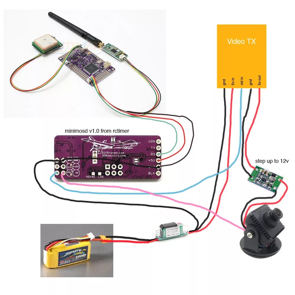 Подключение fpv камеры Схема fpv камеры