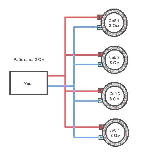 Подключение фронта в 2 ома варианты подключения,хаммутации,и.т.д - Фотография 7 из 23 ВКонтакте