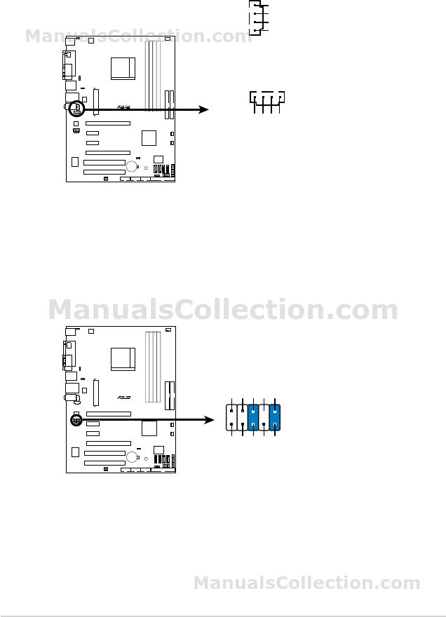 Подключение фронтальной панели m2n4 sli ASUS M2N4-SLI User's manual(English) - page 48