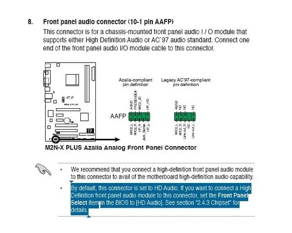 Подключение фронтальной панели m2n4 sli Ответы Mail.ru: не работает передняя панель звукового входа/выхода. как подключи