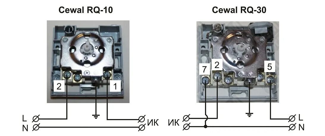 Подключение g 1 2 Инструкция по подключению термостата CEWAL RQ-10 (RQ-30) к потолочному инфракрас