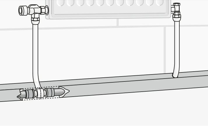 Подключение г образной трубки отопления Радиаторная арматура Rehau