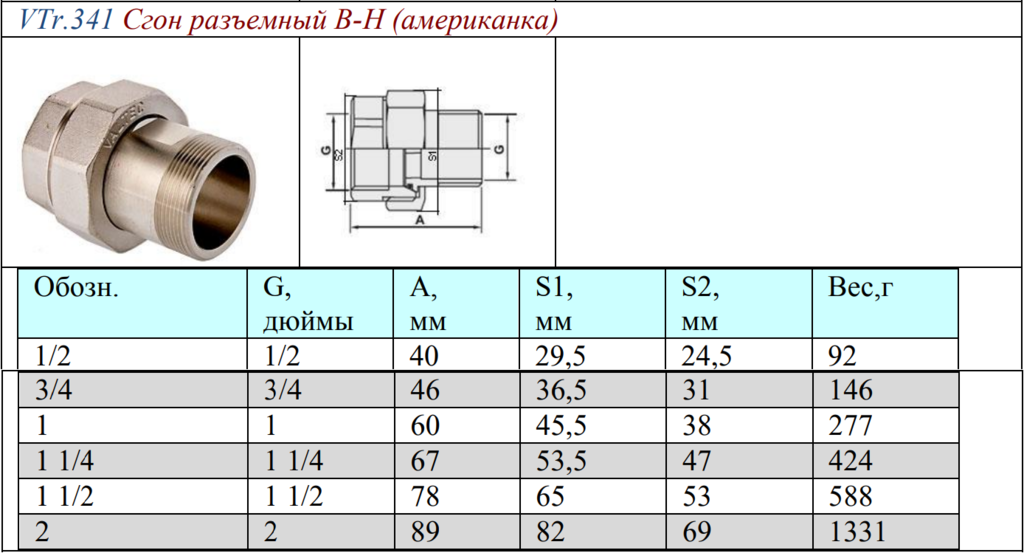 Подключение g1 2 Соединение 1 4 в мм