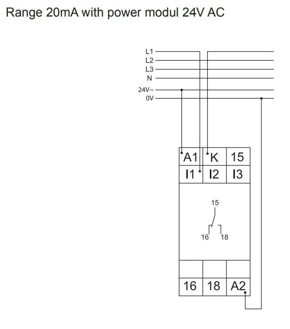 Подключение g3 4 Реле контроля тока однофазное G2IW5A10 5A + TR2-230VAC TELE купить