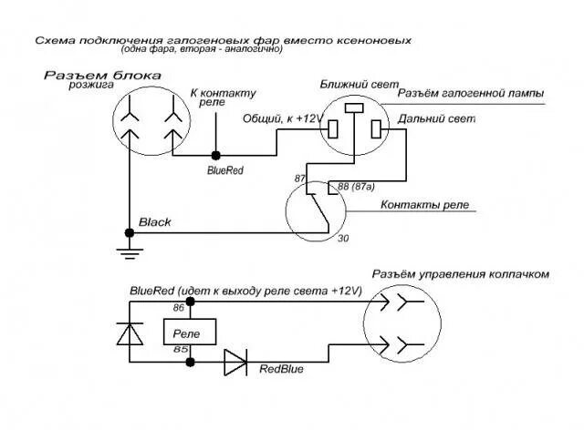 Подключение галогеновых фар Установка биксенона: что это такое, как подключить, схема, лампы H4, блок розжиг