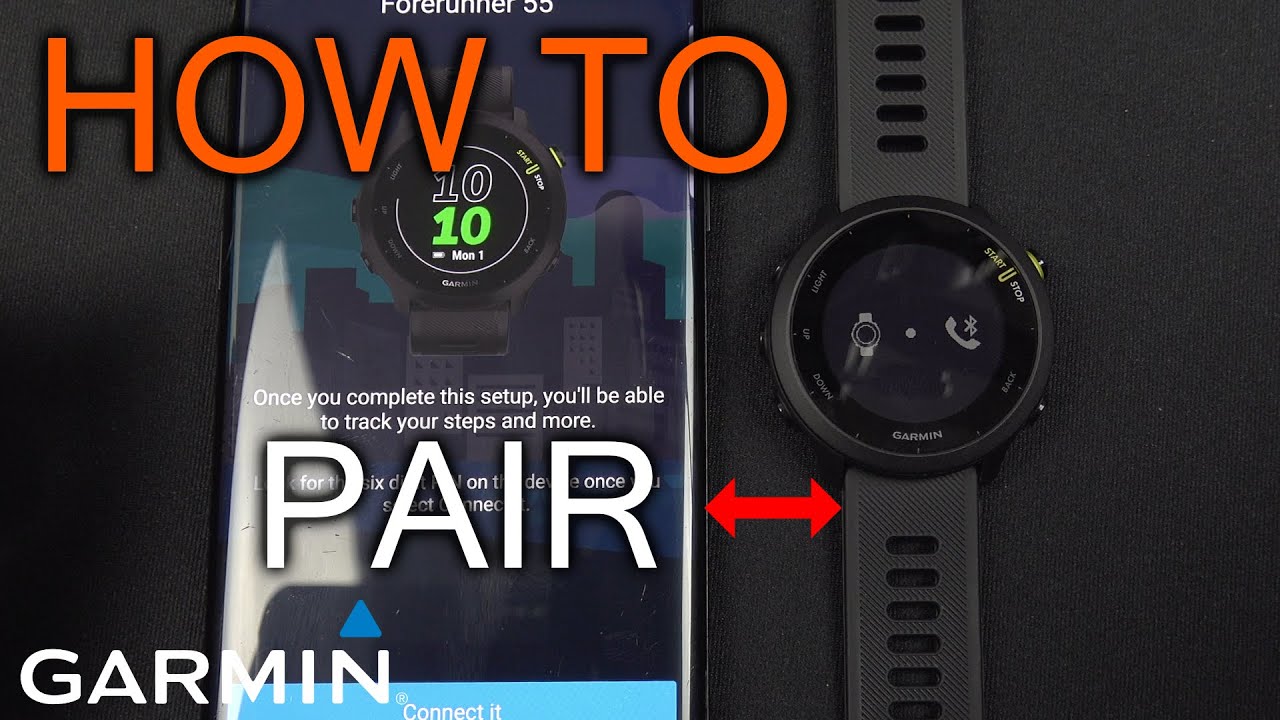 Подключение garmin к телефону How to Pair Garmin Forerunner 55 With Phone - YouTube