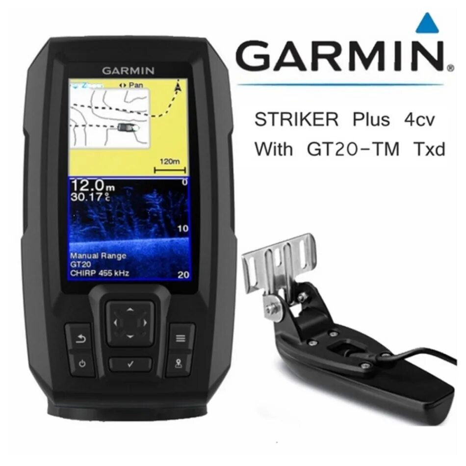 Подключение гармин страйкер 4 Эхолот Garmin Striker Vivid 4cv с тансдьюсером GT20+АКБ 7Ач - купить в Сусанин, 