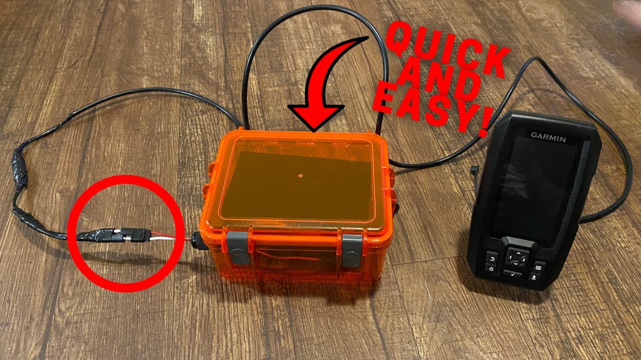 Подключение гармин страйкер 4 к аккумулятору Battery Dry Box Build and Quick Connect for Garmin Striker 4 cv - YouTube