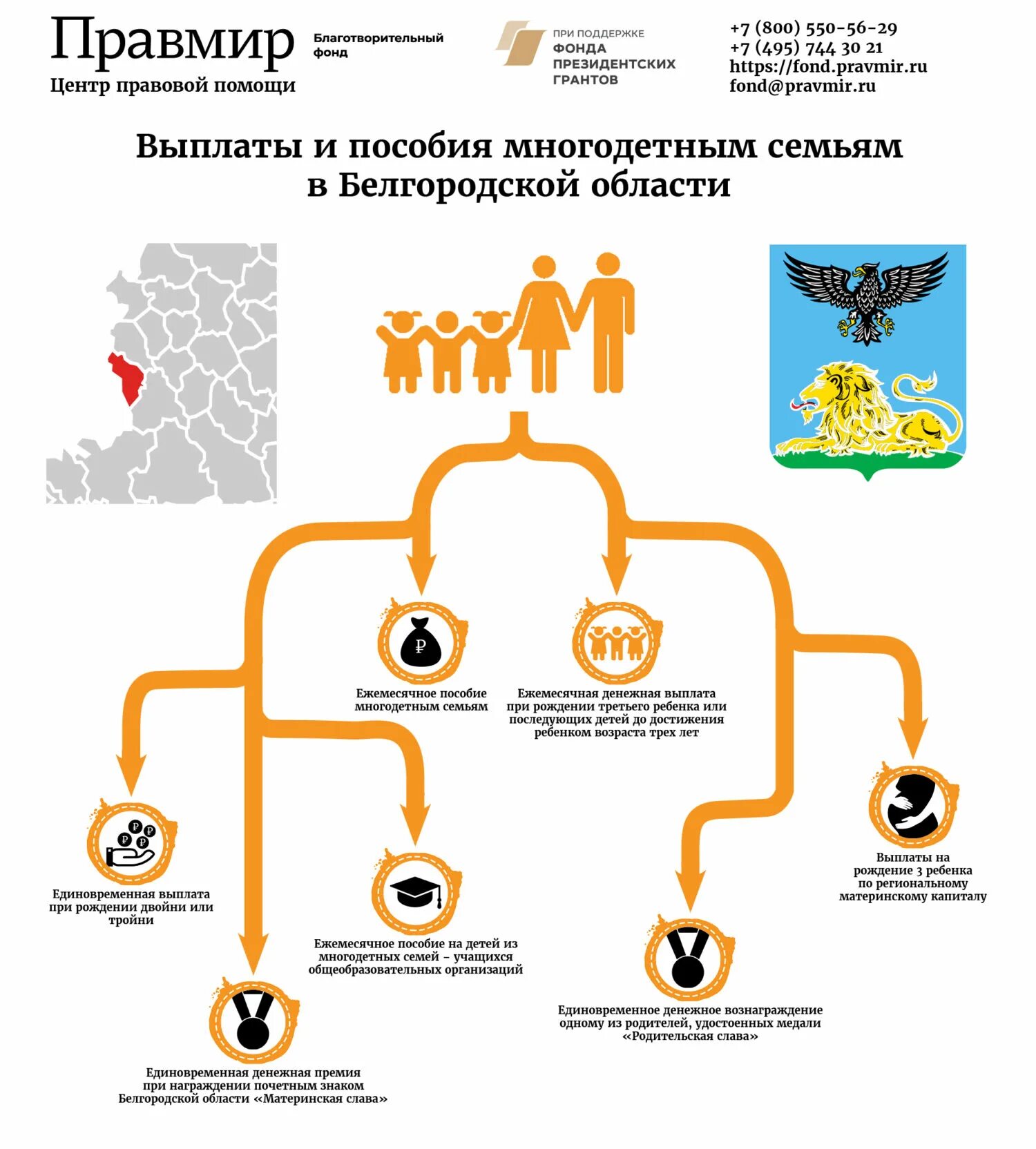 Подключение газа многодетным семьям московская область Льготы для многодетных семей в Белгородской области - Благотворительный фонд "Пр