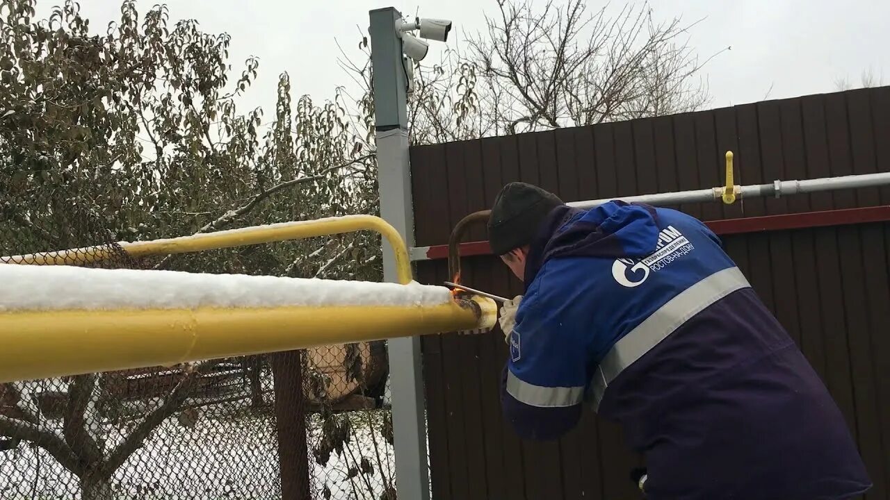 Подключение газа врезка Врезка в газовую трубу - YouTube