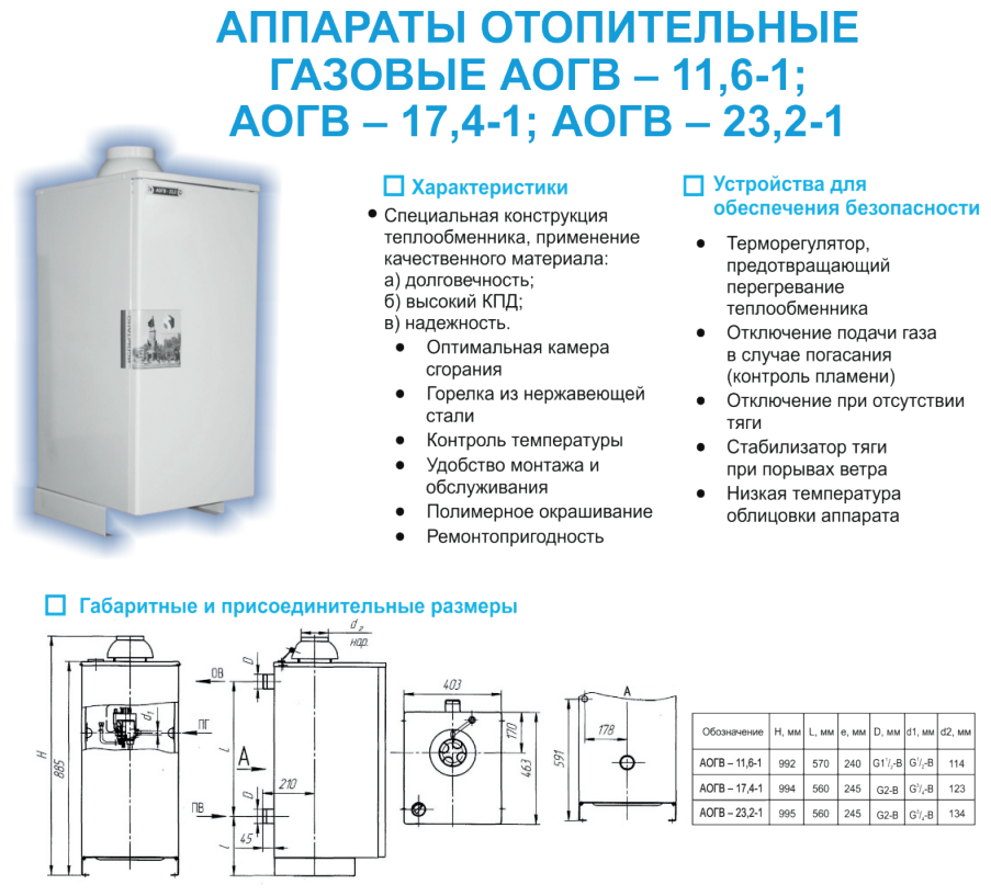 Подключение газового котла аогв 17.4 Конвекционный газовый котел Боринское АОГВ-17,4 Eurosit, 17.4 кВт, одноконтурный