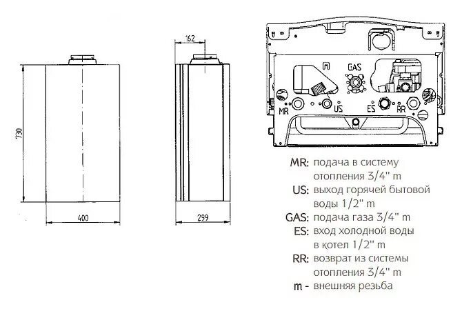 Подключение газового котла бакси экофор 24 Картинки БАКСИ ЭКОФОР 24 F ИНСТРУКЦИЯ