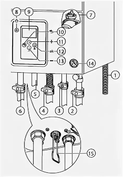 Подключение газового котла bosch 6000 Газовый настенный котел Bosch Gaz 6000 W