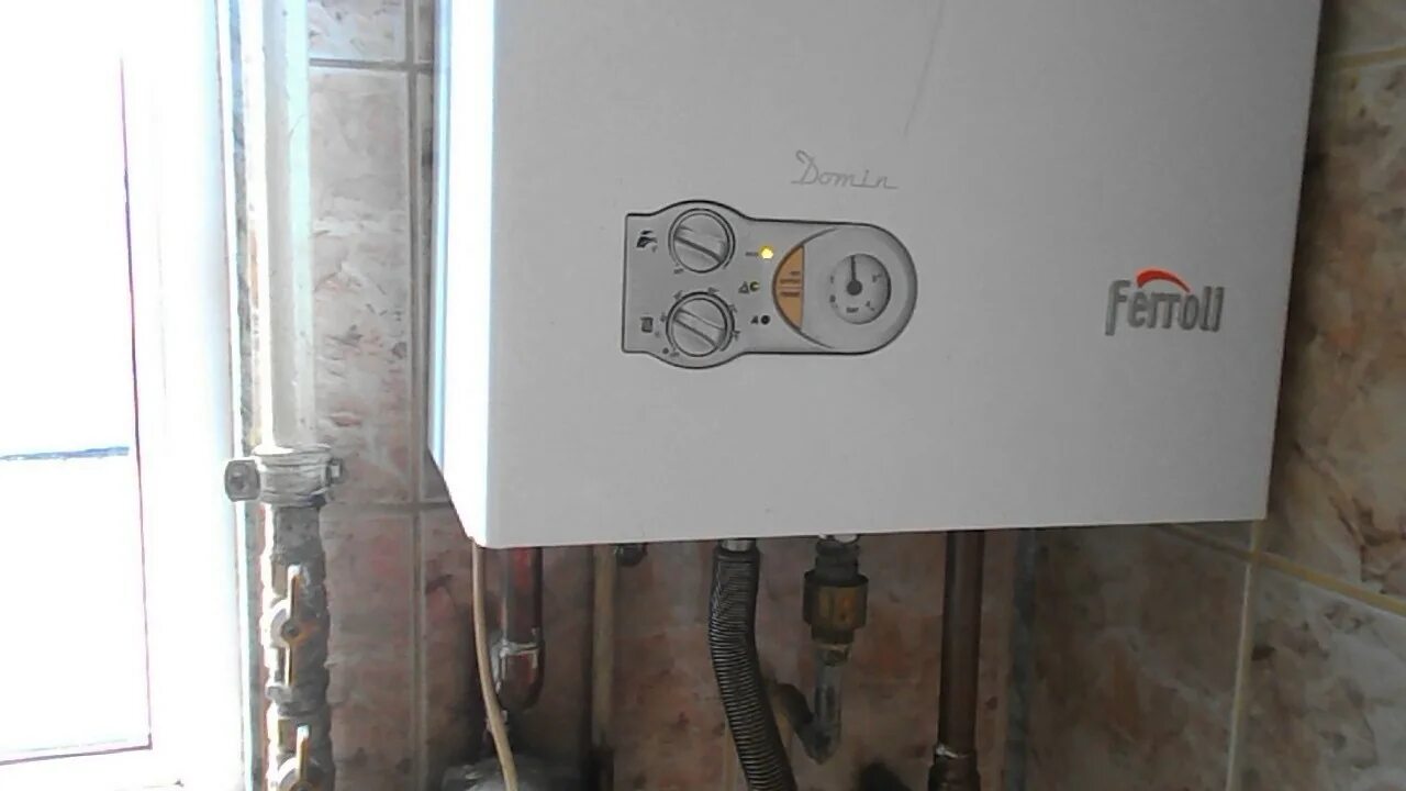 Подключение газового котла ферроли 24 Centrala termica Ferroli in functiune. Ferroli boiler - YouTube