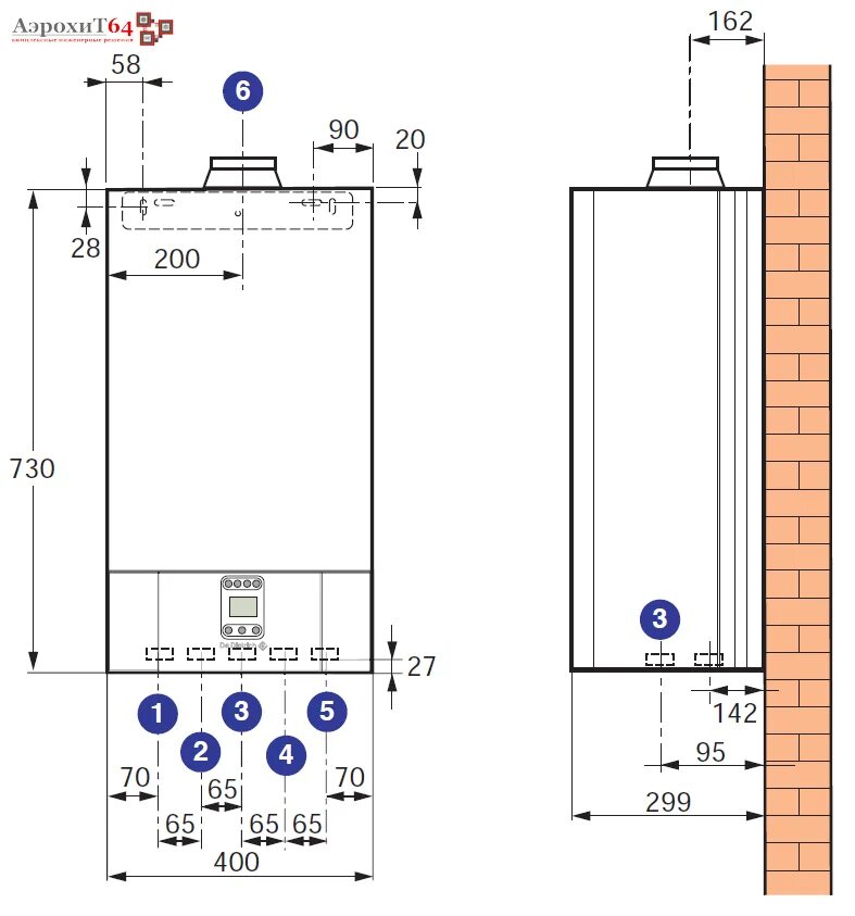 Подключение газового котла какие диаметры Газовый котел размеры фото - DelaDom.ru