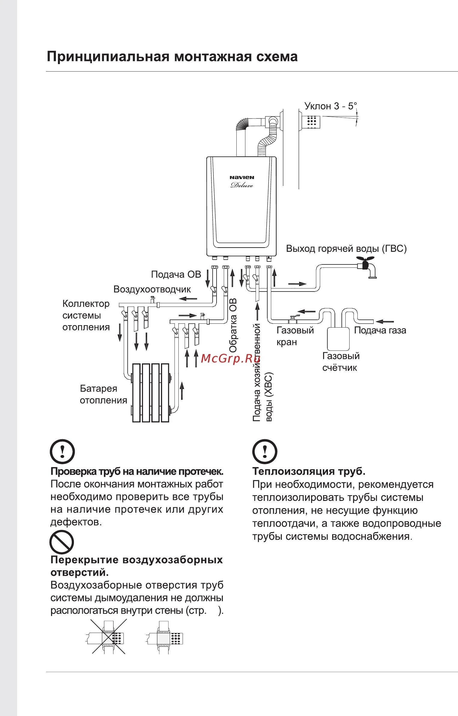 Подключение газового котла навьен делюкс схемы Navien DELUXE 35K 36/60 Принципиальная монтажная схема