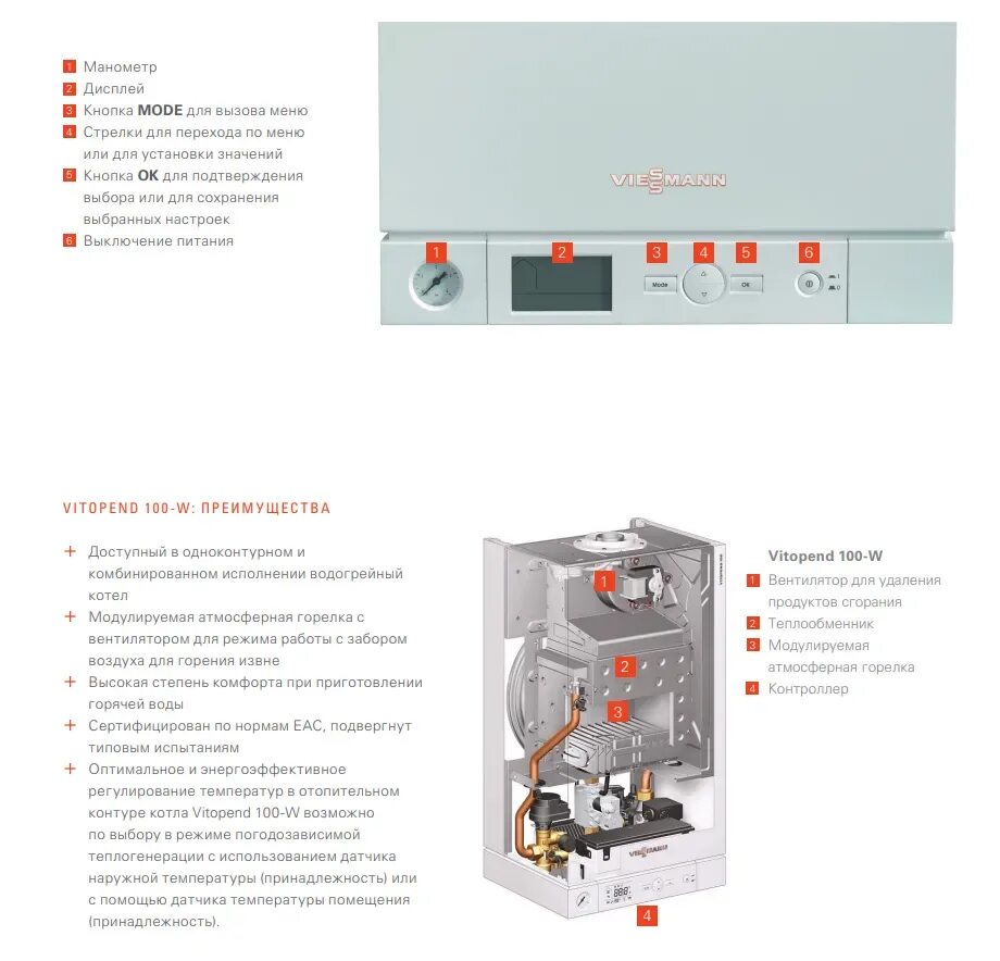 Подключение газового котла viessmann vitopend 100 Газовый котел Viessmann Vitopend 100 - 24 кВт turbo A1JB купить в Минске - цены,