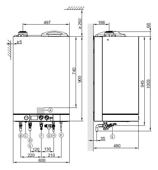 Подключение газового котла висман 100 Viessmann Vitodens 111-W B1LD газовые конденсационные котлы. Цены, отзывы, описа