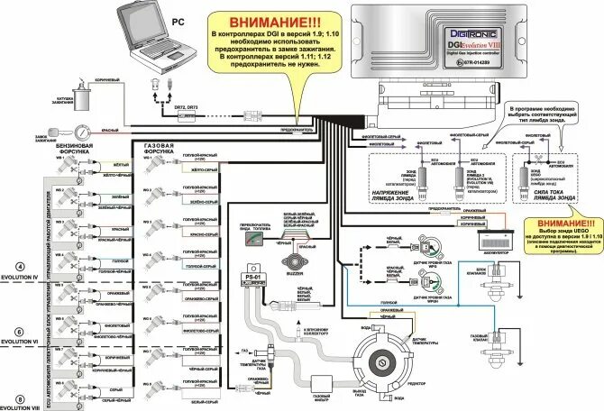 Подключение газового оборудования digitronic Самостоятельная настройка ГБО Диджитроник 4 поколения своими руками