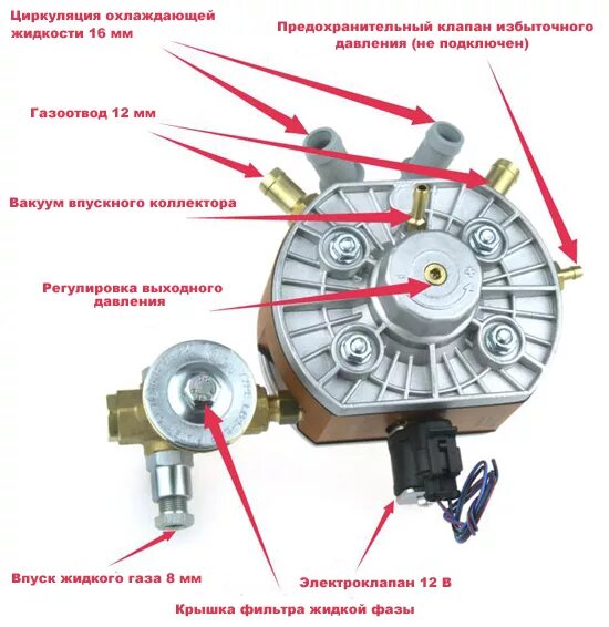 Подключение газового редуктора 4 поколения Как подключить и использовать датчик температуры редуктора KME Gold