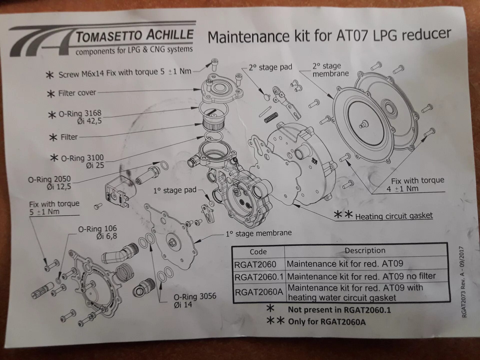 Подключение газового редуктора томасетто Переборка редуктора ГБО АТ-07 - Mazda 323 III, 1,3 л, 1989 года своими руками DR