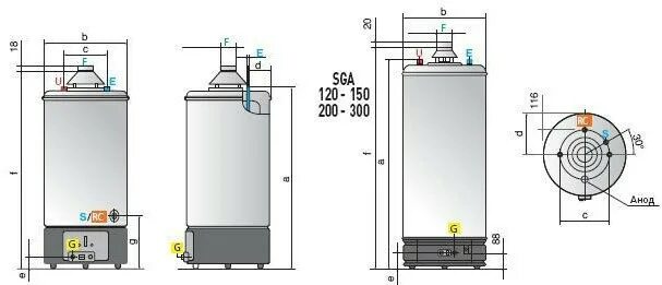 Подключение газового водонагревателя аристон Водонагреватель газовый Ariston SGA 120 R - купить в Alt-Dim, цена на Мегамаркет