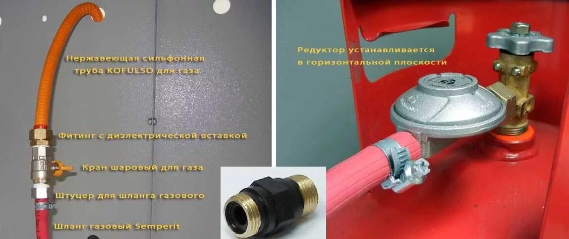 Подключение газовой горелки к баллону без редуктора Подключение газовой плиты Советы от BroilClub