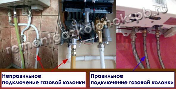 Подключение газовой колонки Установка газовой колонки с гарантией в СПб