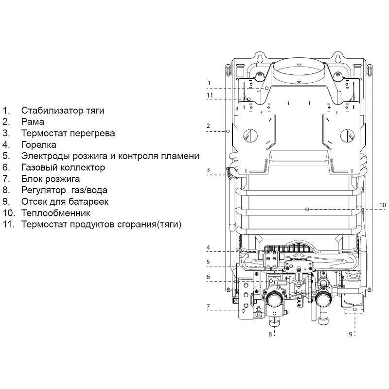 Подключение газовой колонки аристон Газовые колонки Ariston ARISTON, Колонка газовая FAST R 10 цена, купить в Йошкар