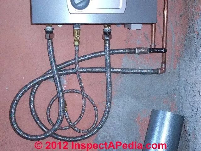 Подключение газовой колонки к водопроводу гибкими шлангами Instant Tankless Water Heater Installation Procedure & Troubleshooting