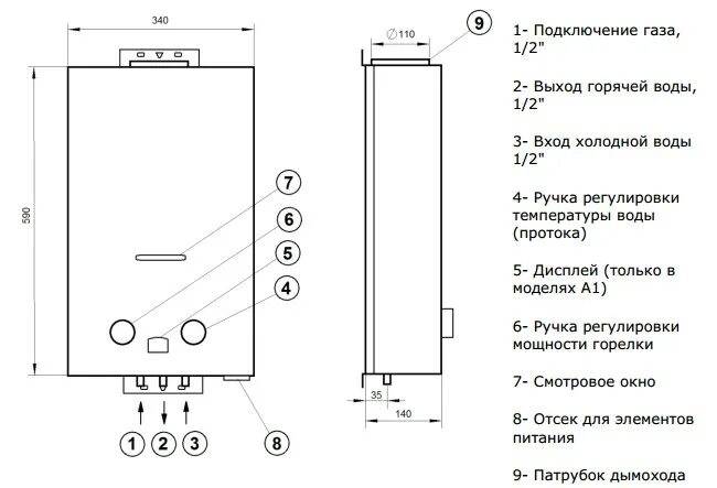 Подключение газовой колонки оазис Колонка газовая Roda JSD20-A1 - купить недорого, хорошие цены на все товары в Ки