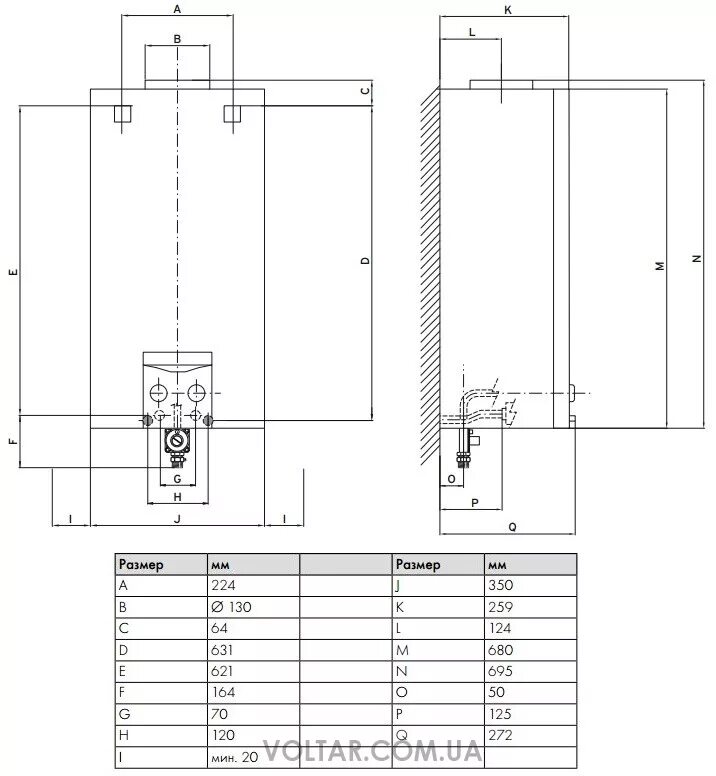 Подключение газовой колонки vaillant Колонка газовая Vaillant atmoMAG exclusiv RXZ (MAG OE 14-0/0 RXZ H) - купить нед