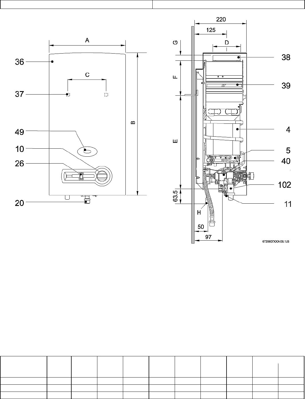 Подключение газовой колонки юнкерс Manual Junkers WR 11 (page 24 of 24) (Dutch)