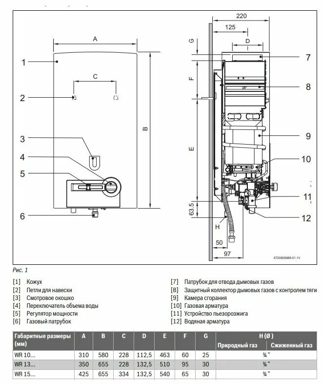 Подключение газовой колонки юнкерс Проточный газовый водонагреватель Bosch WR 15-2P23 - купить в интернет-магазине 