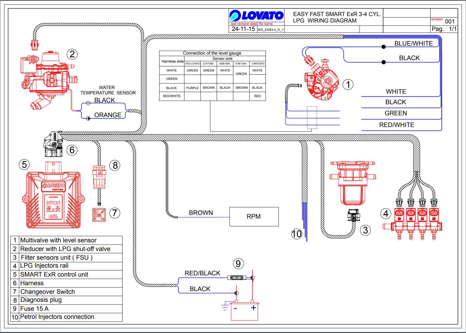 Подключение гбо 4 ловато Lovato smart exr схема