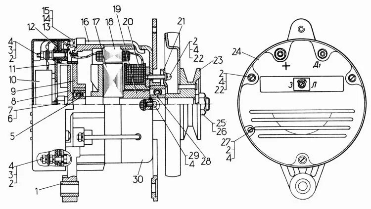 Подключение генератор т150 схема Генератор Т-170М-01 (Чертеж № 138: список деталей, стоимость запчастей) в Екатер