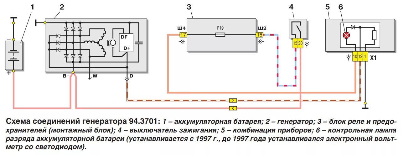 Подключение генератора 2110 Вольтметр в ВАЗ 2110 - Lada 21102, 1,5 л, 2003 года своими руками DRIVE2