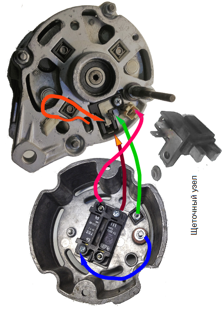 Подключение генератора 6651.3701 уаз Схема генераторов УАЗ 6631.3701 и 6651.3701 с новой панелью - Схемы автомобильны