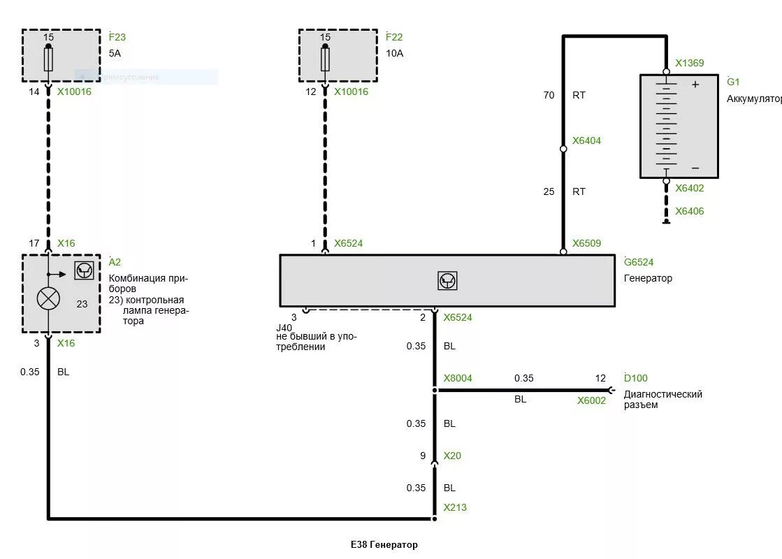 Подключение генератора бмв Бмв е39 схема парктроника - фото - АвтоМастер Инфо