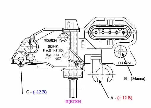 Подключение генератора bosch Как проверить регулятор напряжения генератора мультиметром - рассмотрим вопрос. 